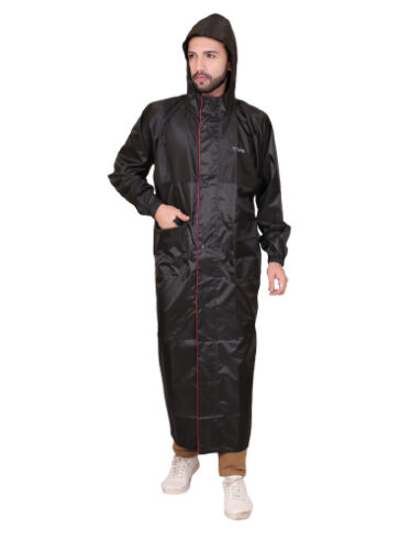 Boss Seam Sealed Black Poly PVC Rainsuit