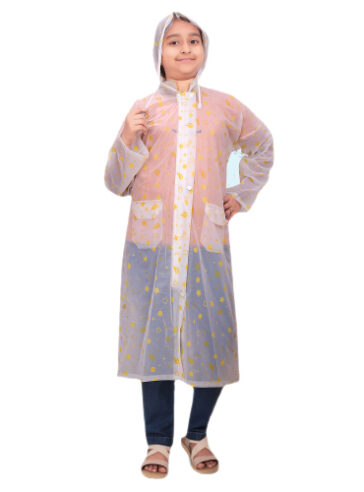 Boss Kids EMB PVC White Rainwear